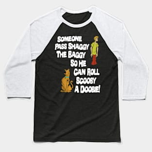 New Scooby Doo Pass Shaggy The Baggy Baseball T-Shirt